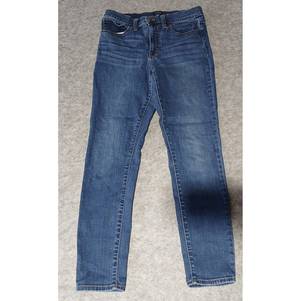 J.Crew 9" High Rise Skinny Jeans Women's Size 29 Dark Wash Denim Pants